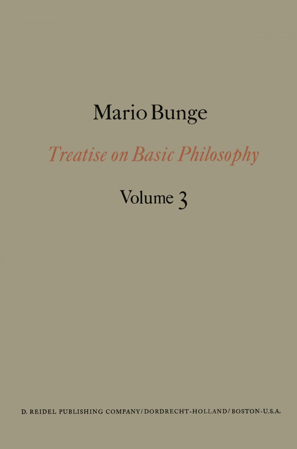 Big bigCover of Treatise on Basic Philosophy