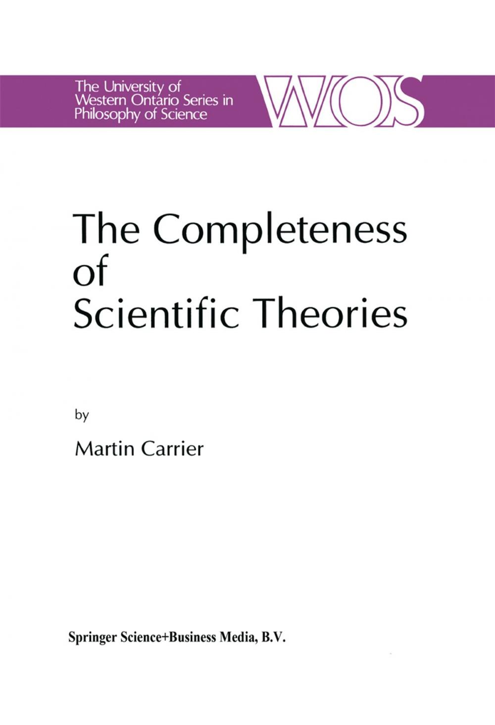 Big bigCover of The Completeness of Scientific Theories