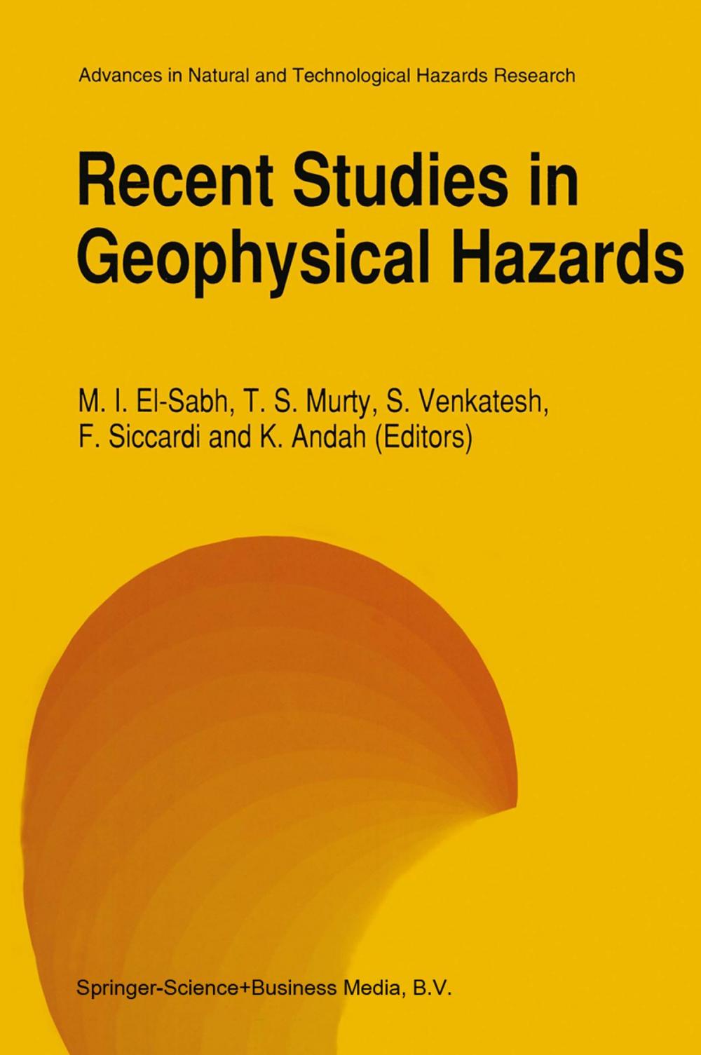 Big bigCover of Recent Studies in Geophysical Hazards