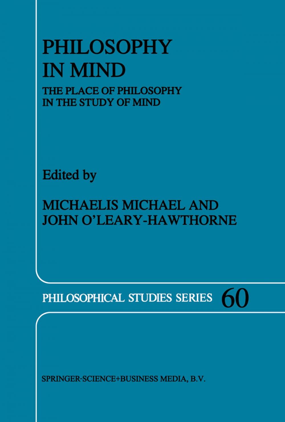 Big bigCover of Philosophy in Mind