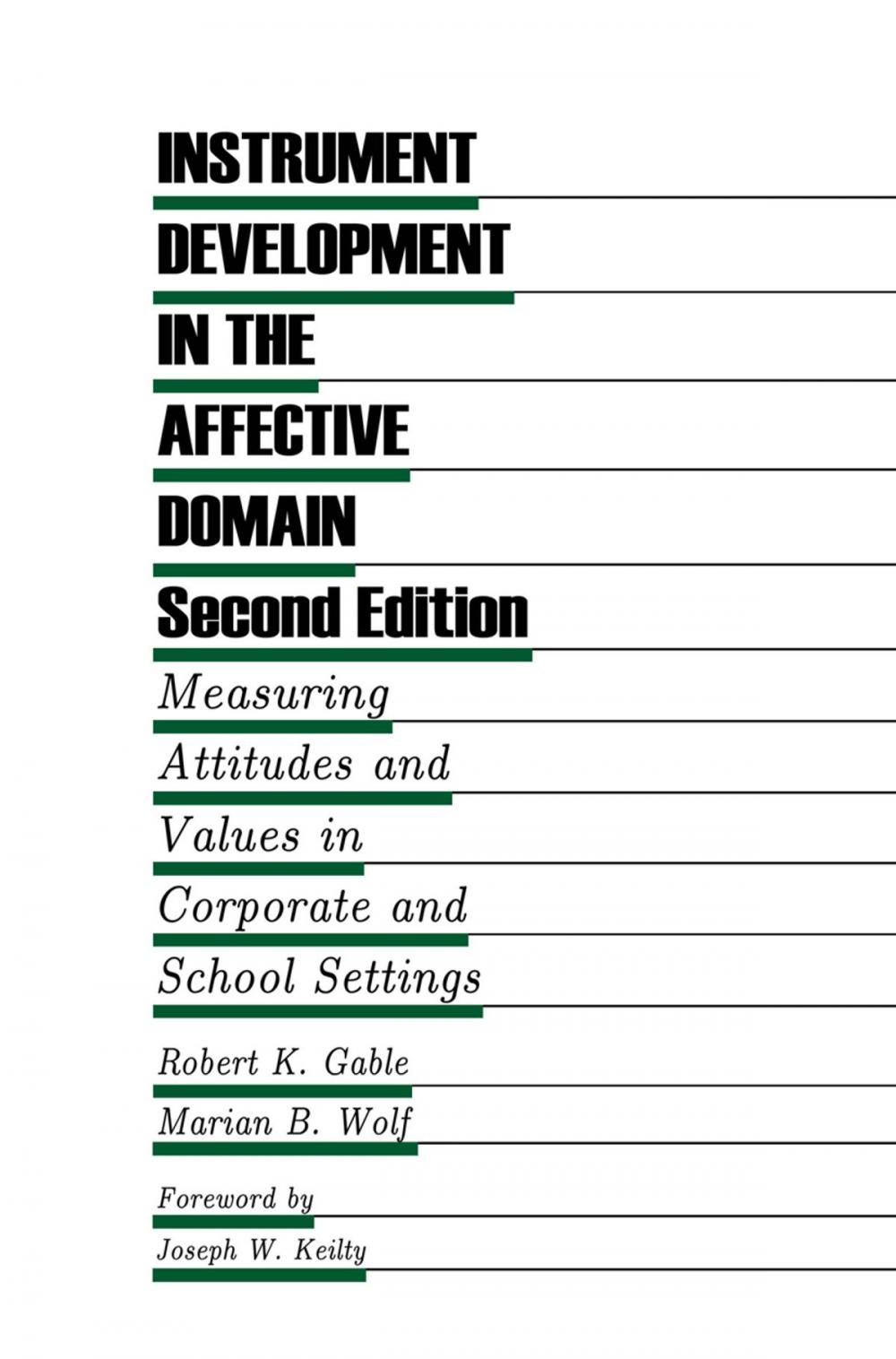 Big bigCover of Instrument Development in the Affective Domain