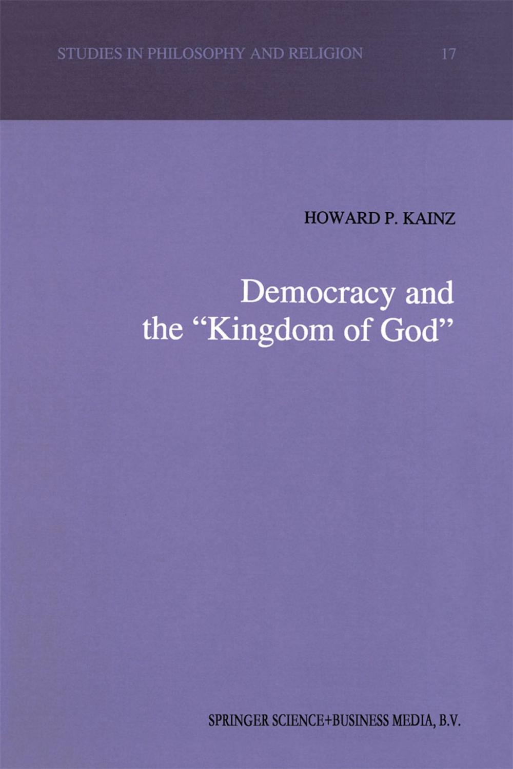 Big bigCover of Democracy and the “Kingdom of God”