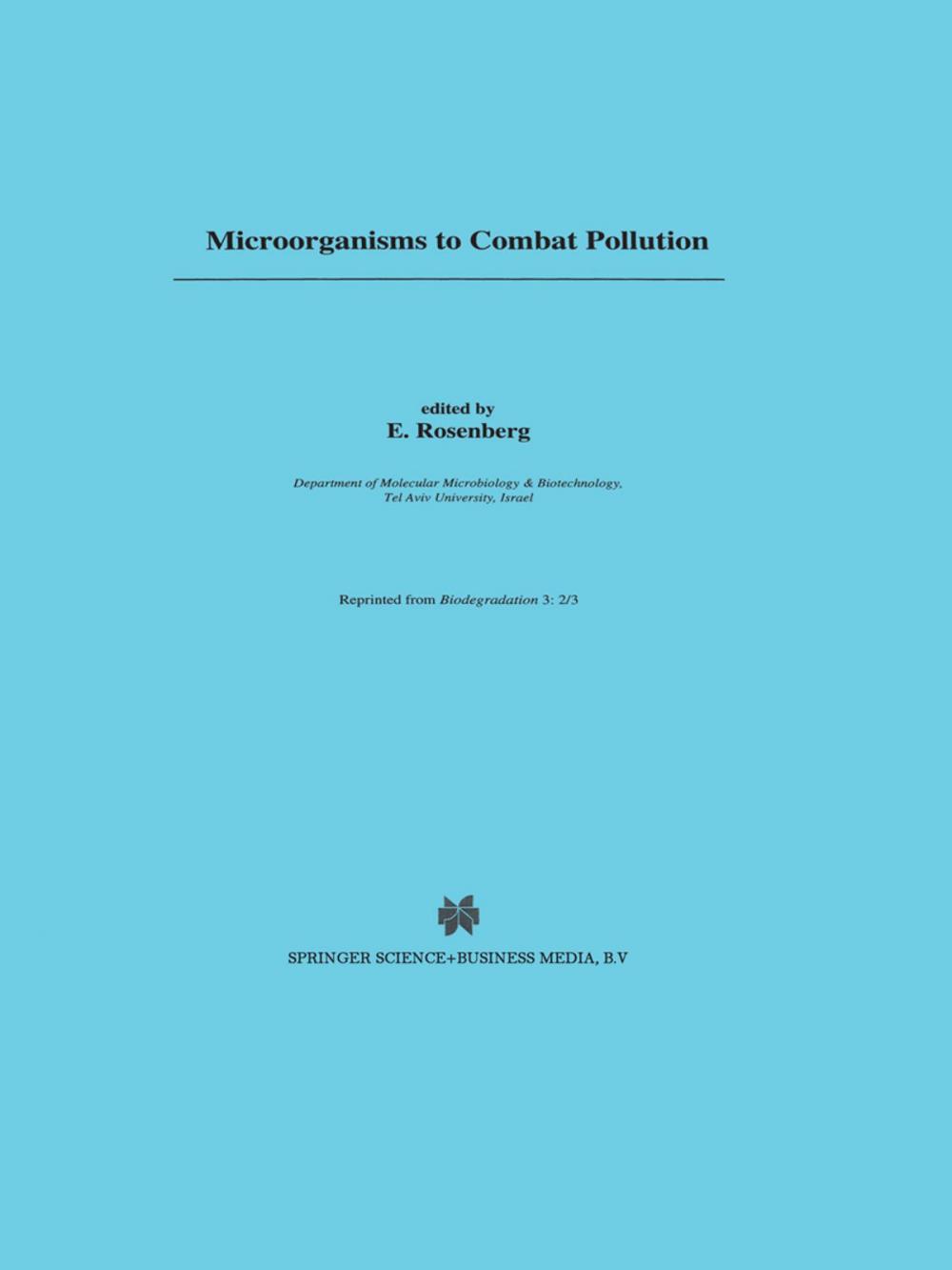 Big bigCover of Microorganisms to Combat Pollution