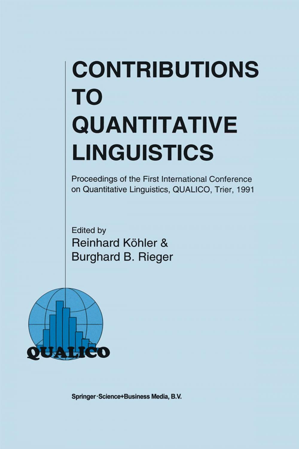 Big bigCover of Contributions to Quantitative Linguistics