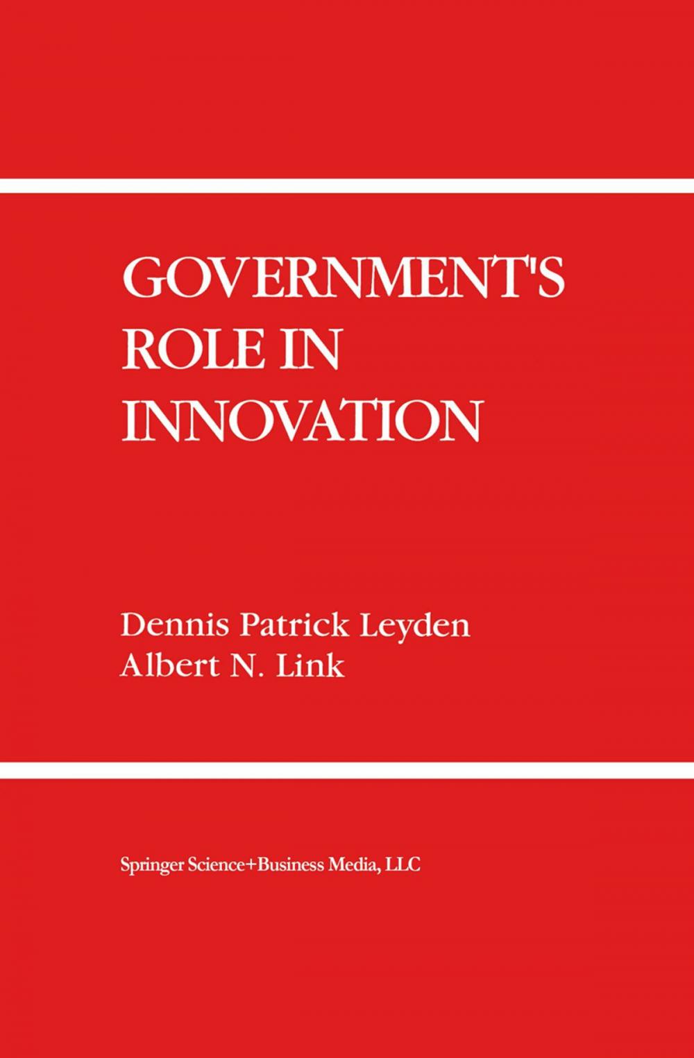 Big bigCover of Government’s Role in Innovation