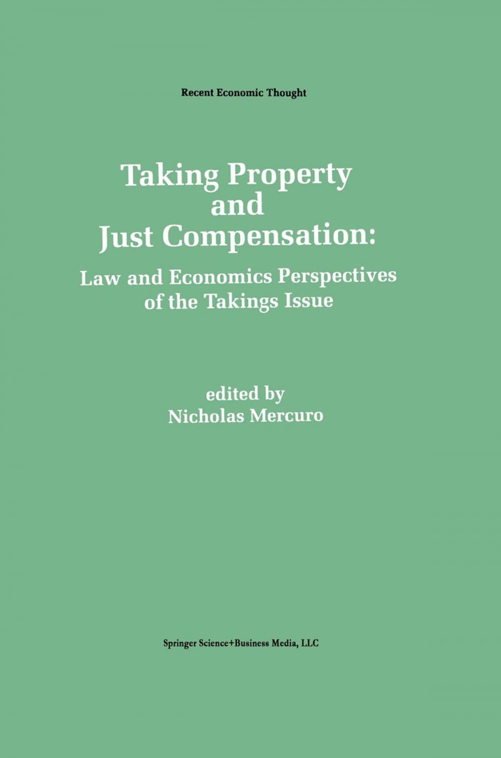 Big bigCover of Taking Property and Just Compensation