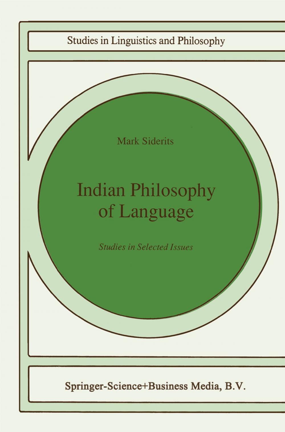 Big bigCover of Indian Philosophy of Language