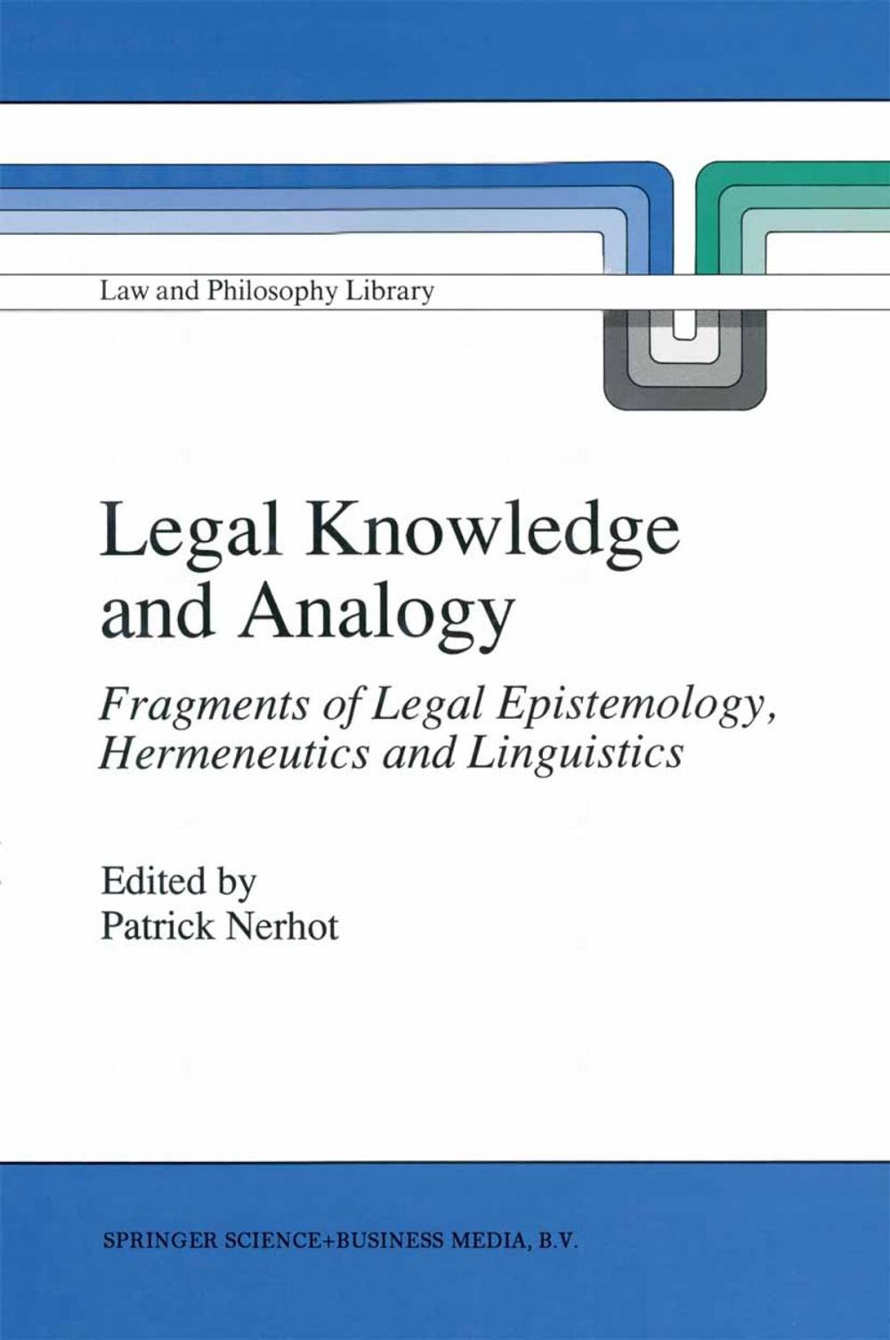 Big bigCover of Legal Knowledge and Analogy