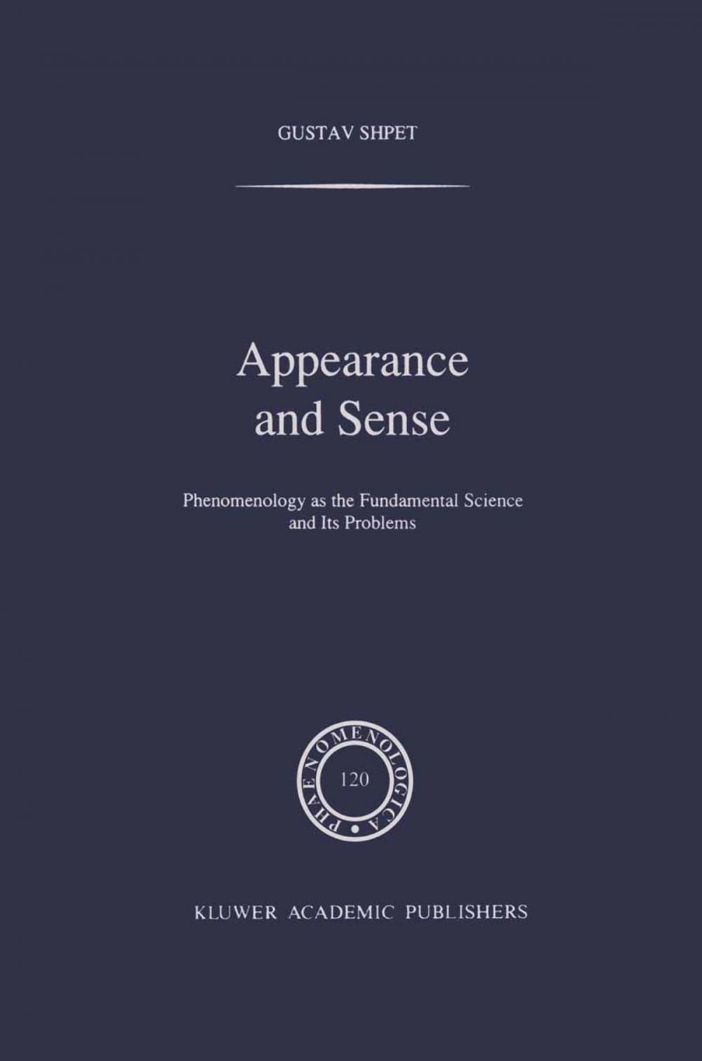 Big bigCover of Appearance and Sense