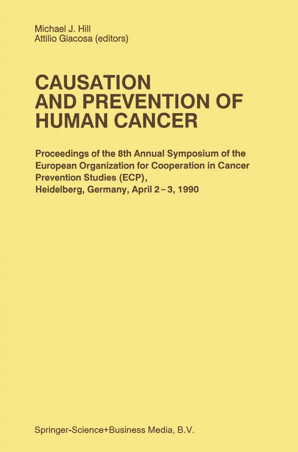 Big bigCover of Causation and Prevention of Human Cancer