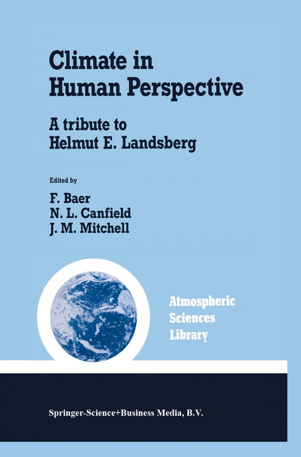 Big bigCover of Climate in Human Perspective