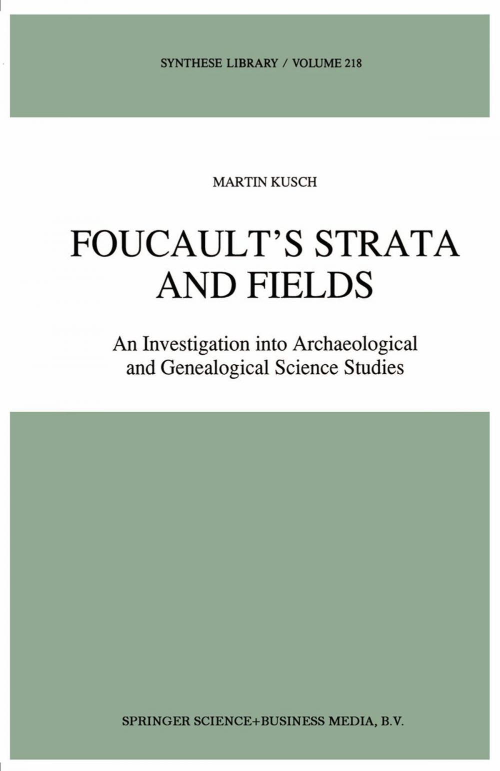 Big bigCover of Foucault’s Strata and Fields