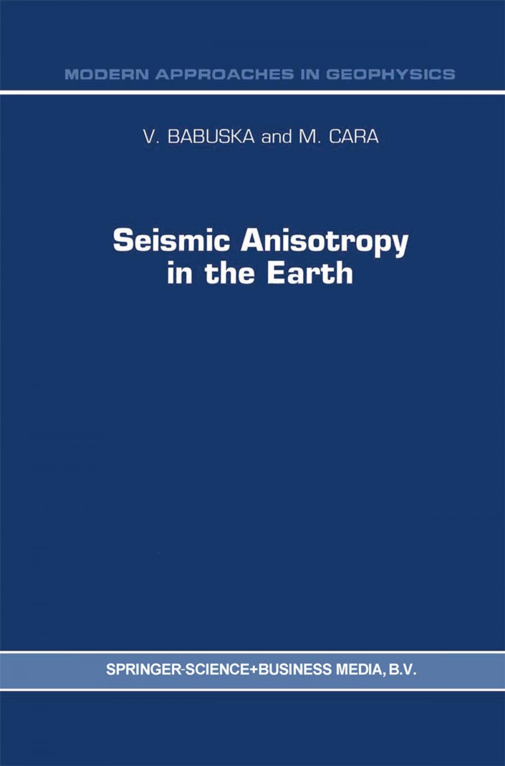 Big bigCover of Seismic Anisotropy in the Earth