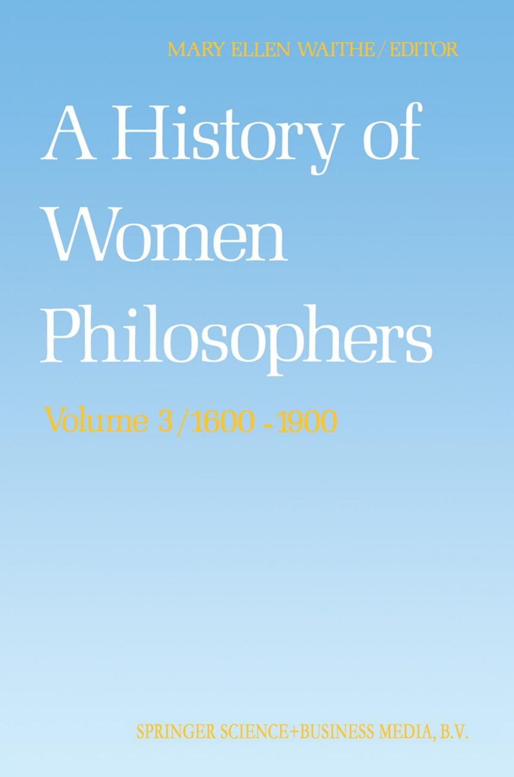 Big bigCover of A History of Women Philosophers