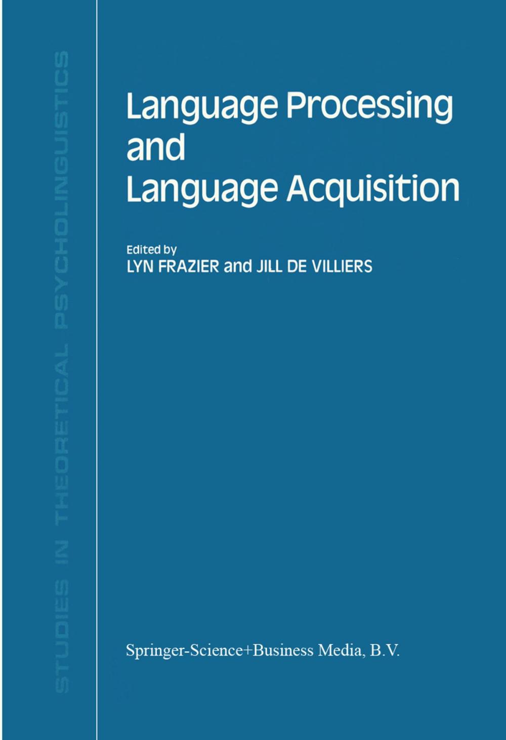 Big bigCover of Language Processing and Language Acquisition