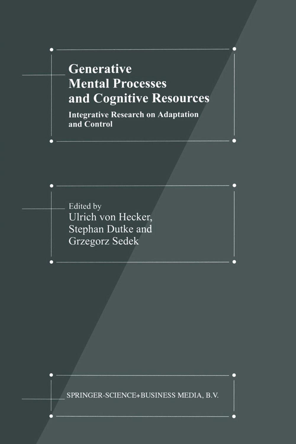 Big bigCover of Generative Mental Processes and Cognitive Resources