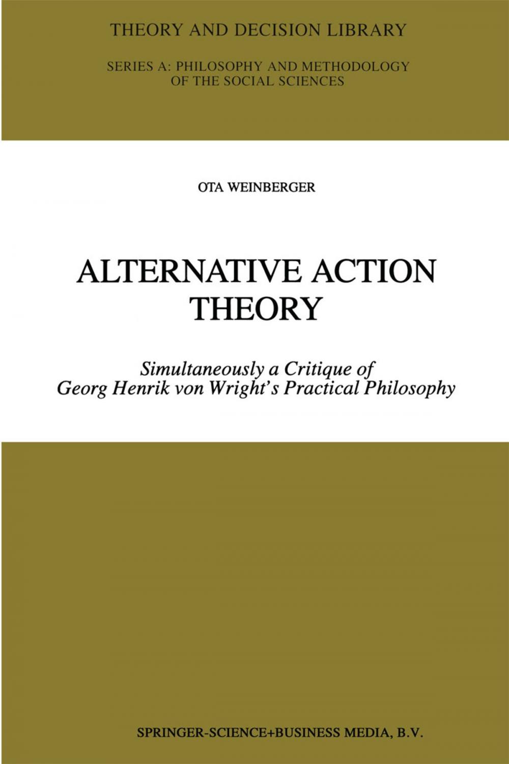 Big bigCover of Alternative Action Theory