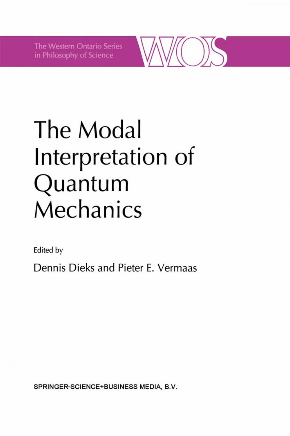 Big bigCover of The Modal Interpretation of Quantum Mechanics