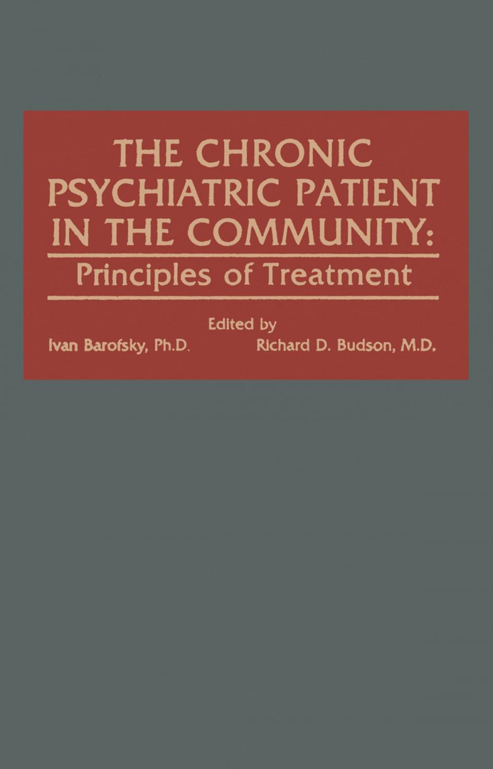Big bigCover of The Chronic Psychiatric Patient in the Community