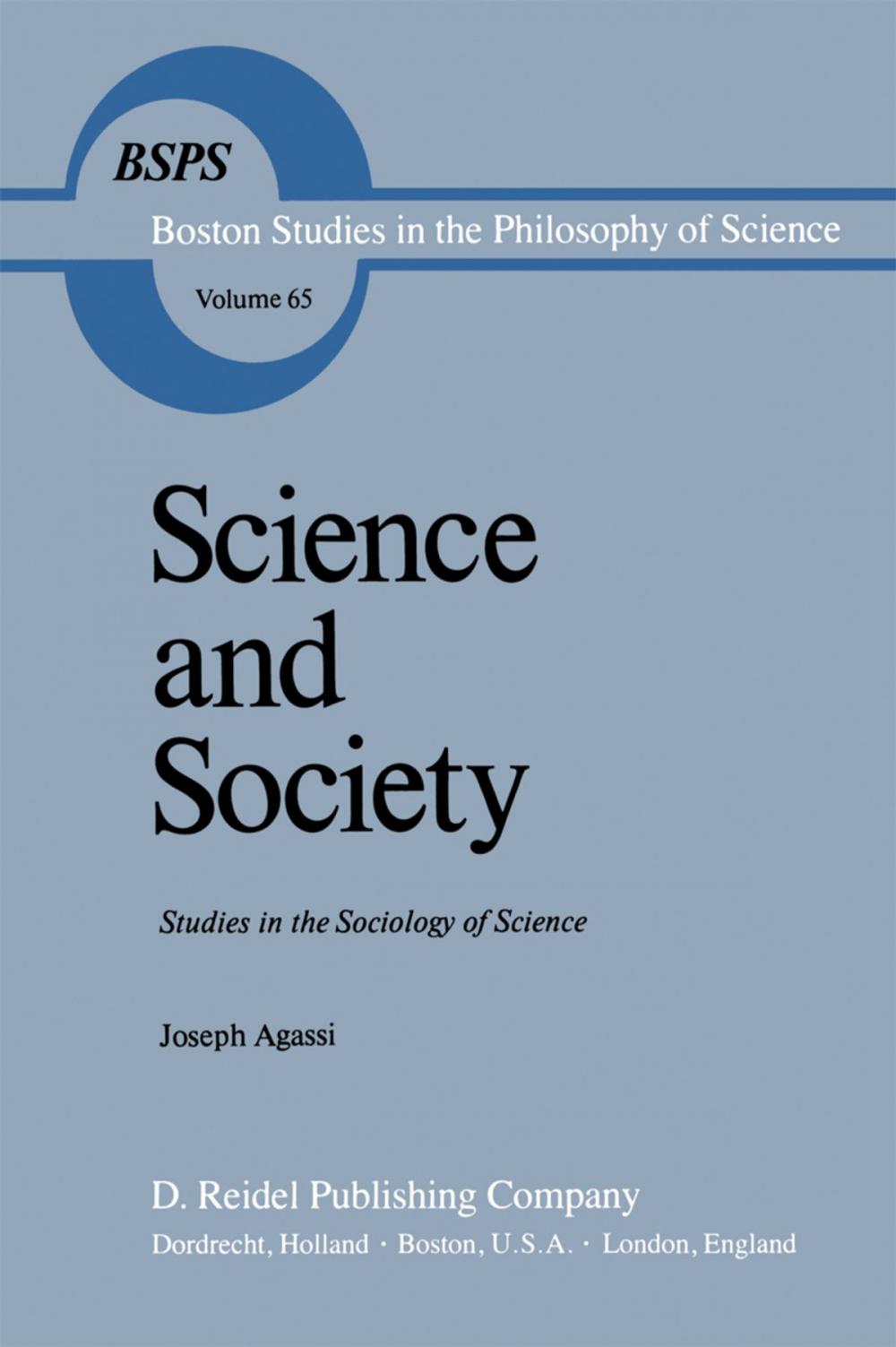 Big bigCover of Science and Society