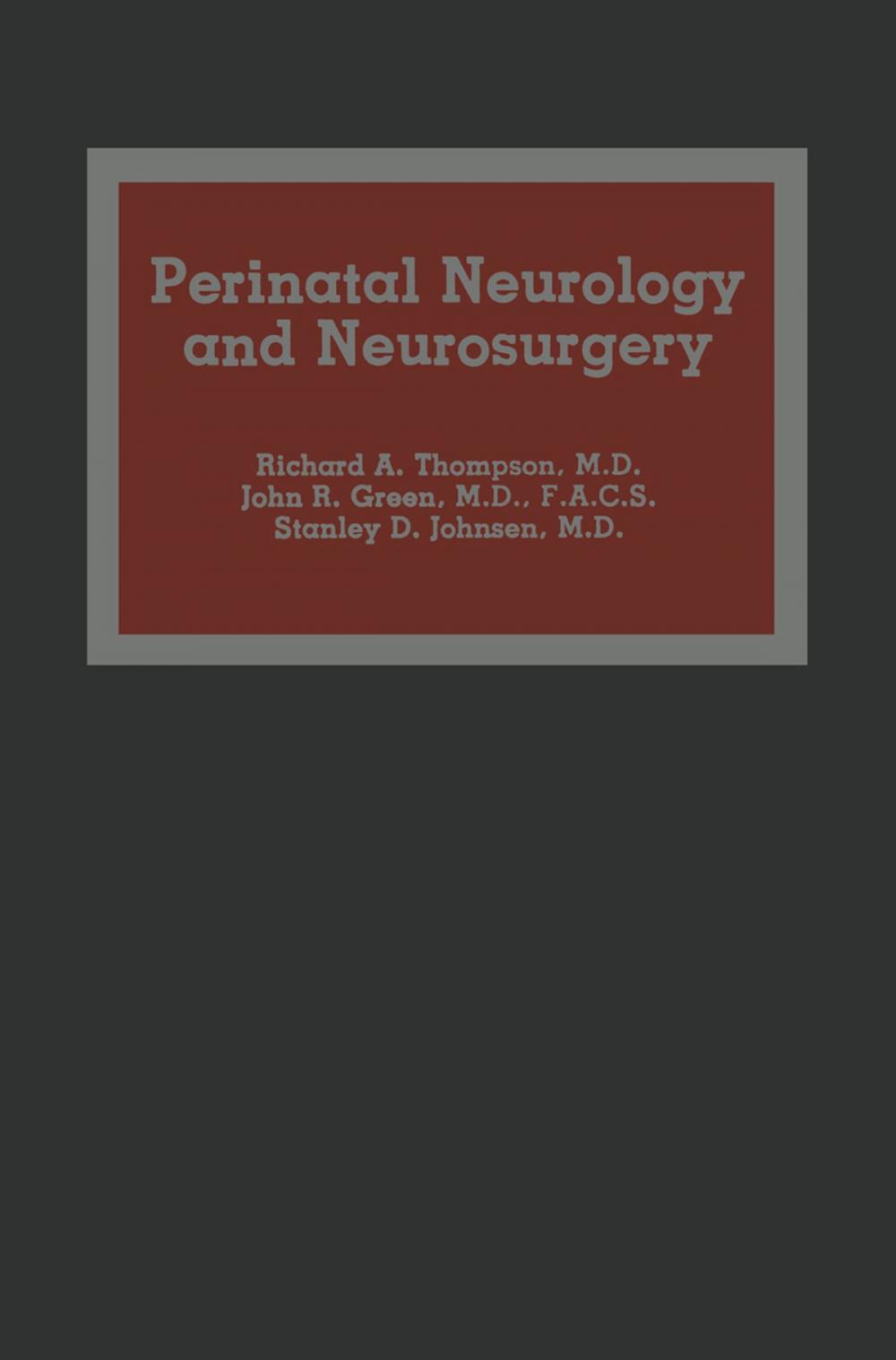 Big bigCover of Perinatal Neurology and Neurosurgery