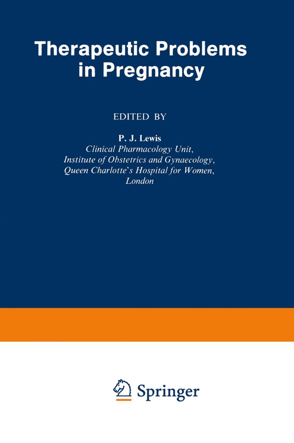 Big bigCover of Therapeutic Problems in Pregnancy