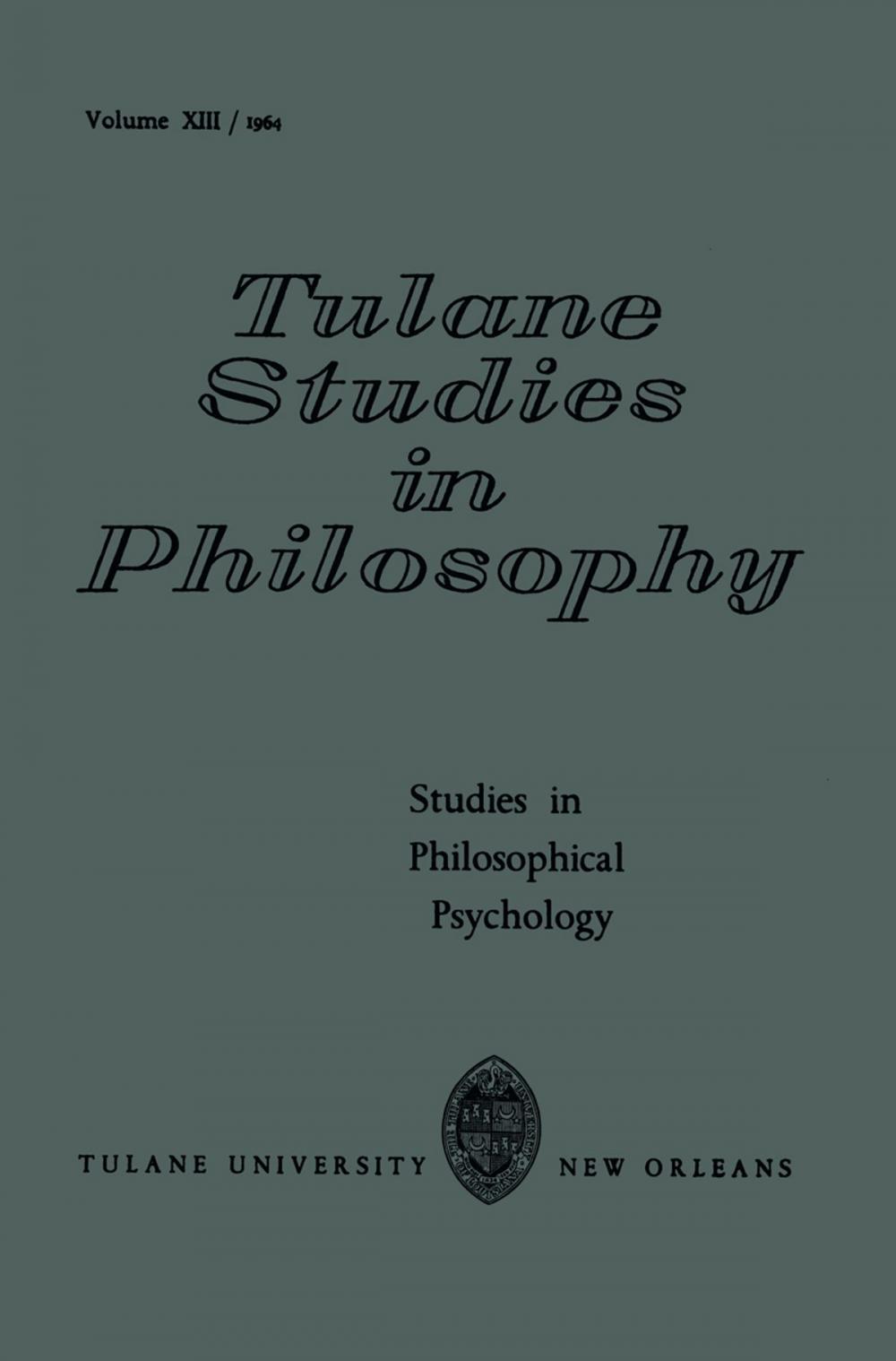 Big bigCover of Studies in Philosophical Psychology