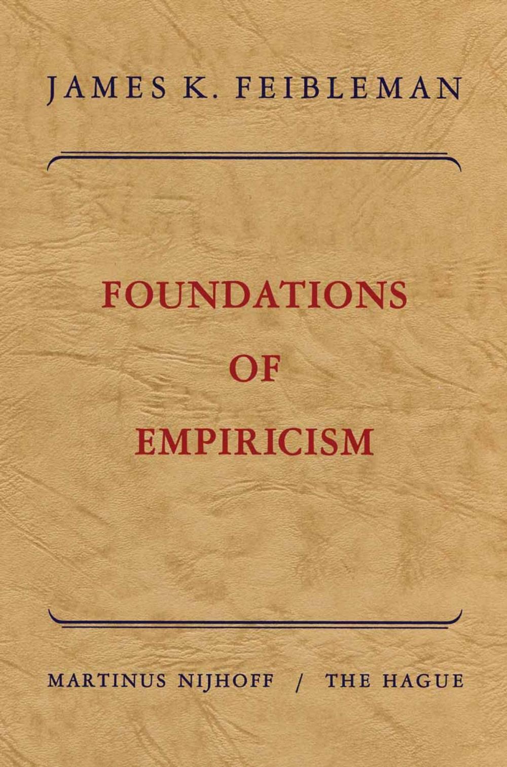 Big bigCover of Foundations of empiricism