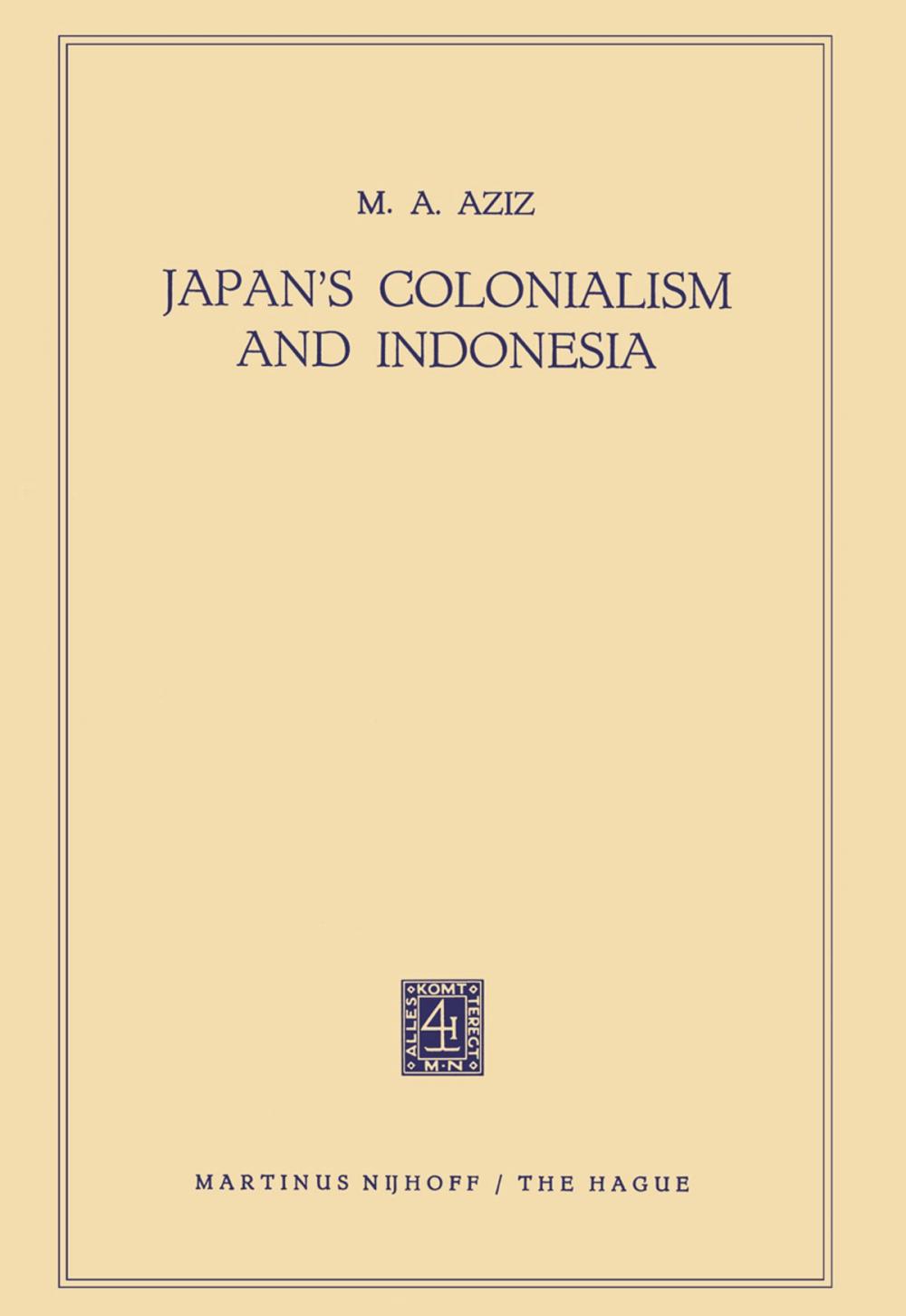 Big bigCover of Japan’s Colonialism and Indonesia