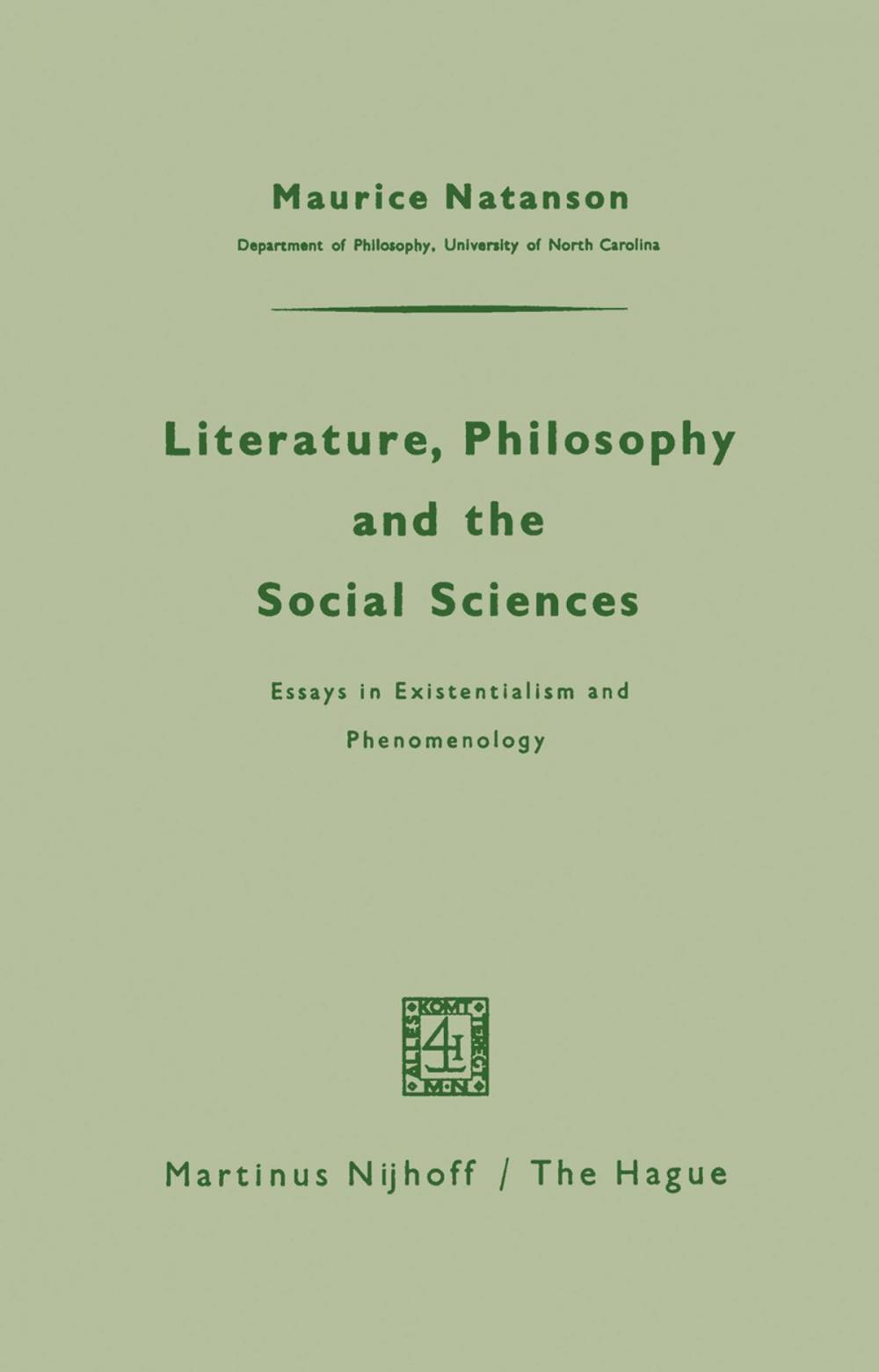 Big bigCover of Literature, Philosophy, and the Social Sciences