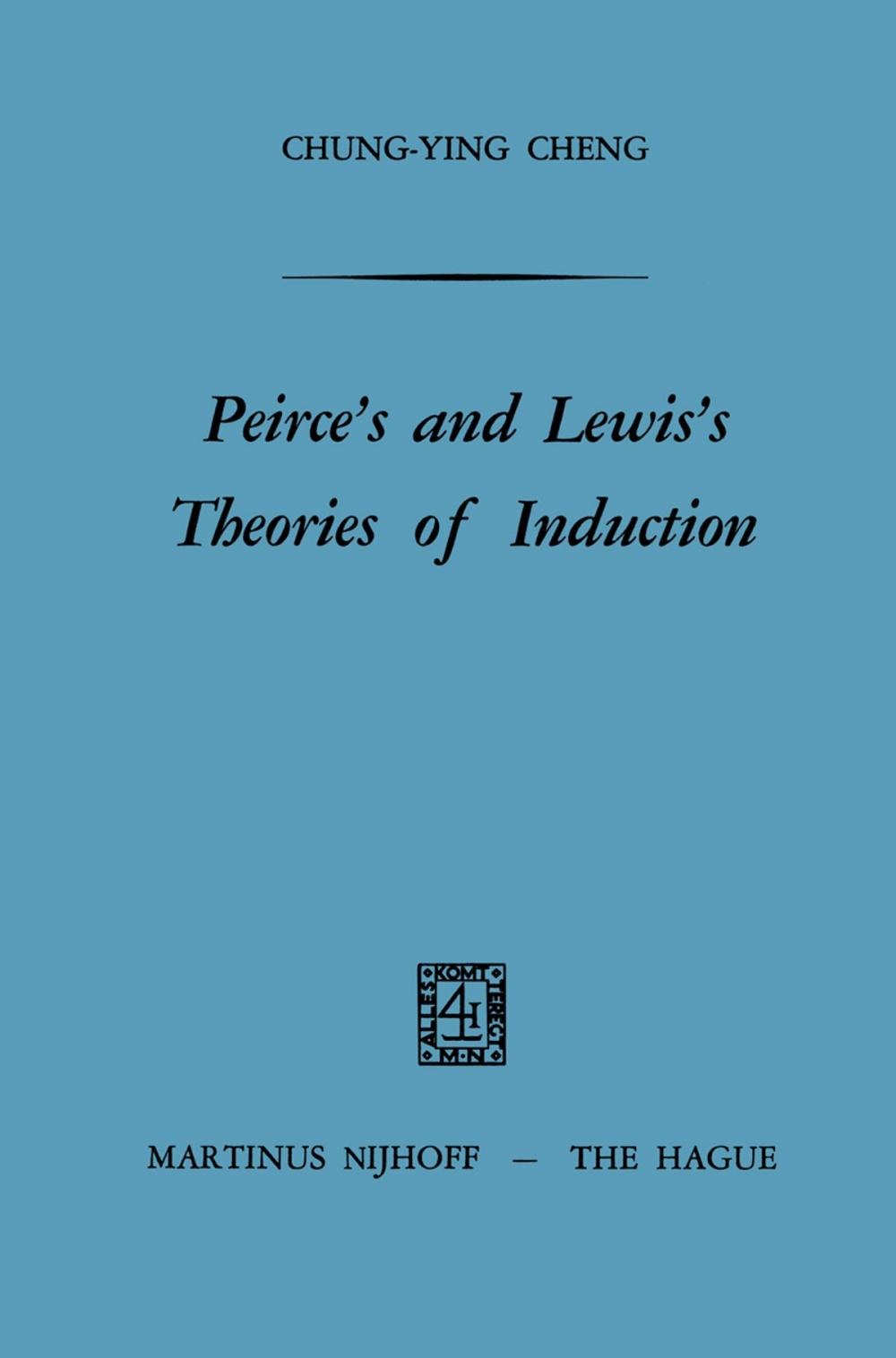 Big bigCover of Peirce’s and Lewis’s Theories of Induction