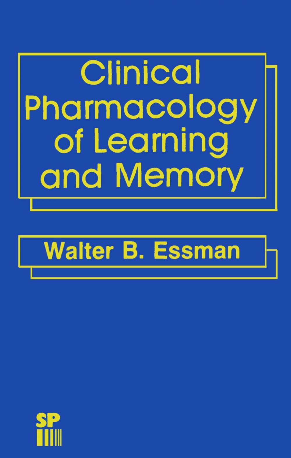 Big bigCover of Clinical Pharmacology of Learning and Memory