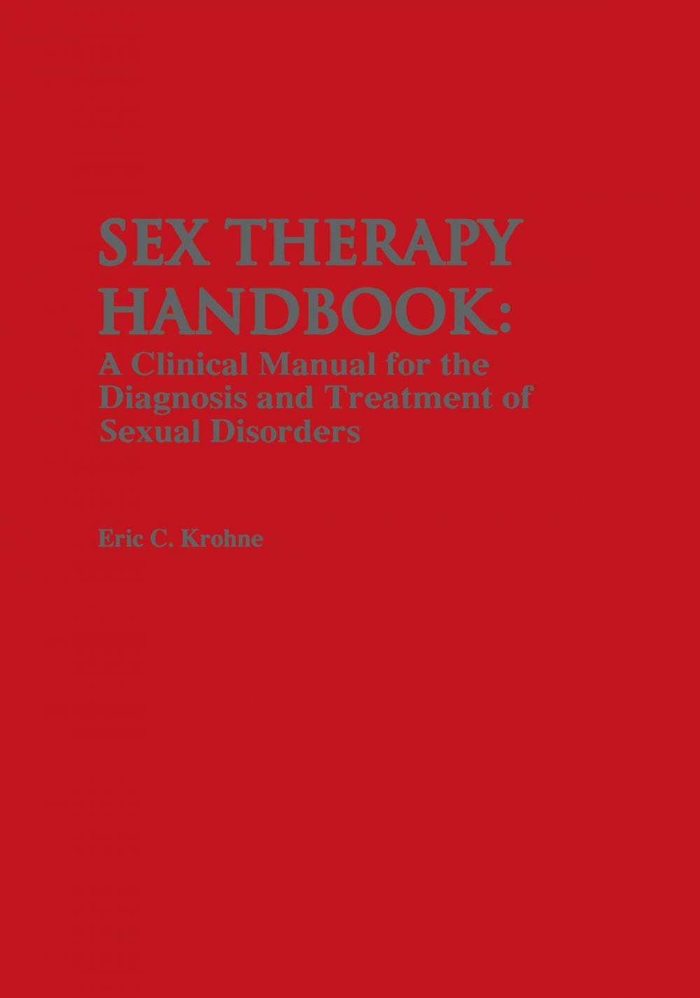 Big bigCover of Sex Therapy Handbook