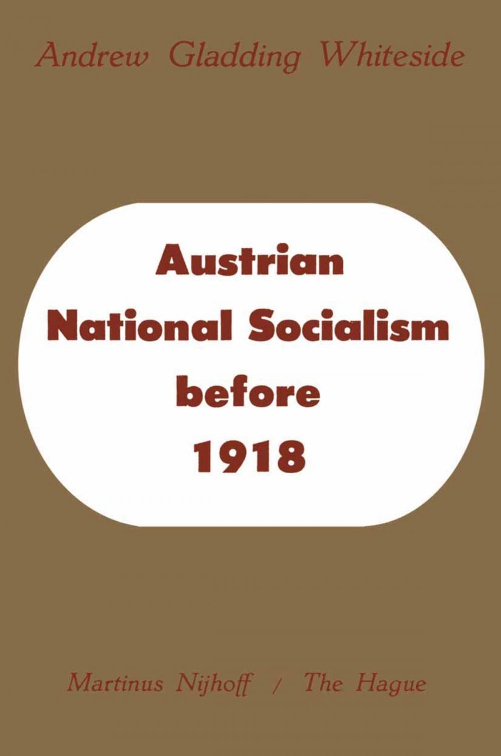 Big bigCover of Austrian National Socialism before 1918