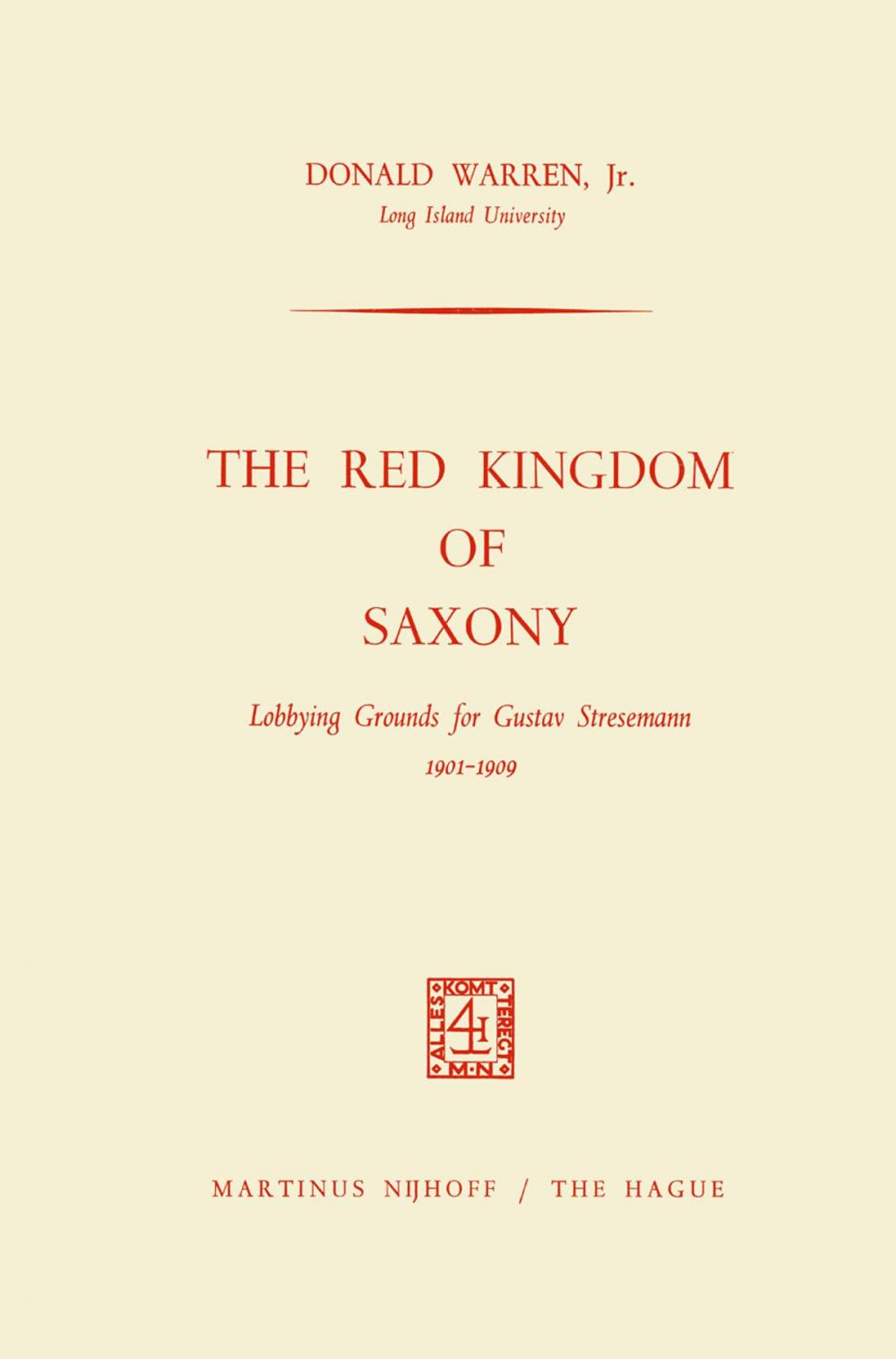 Big bigCover of The Red Kingdom of Saxony