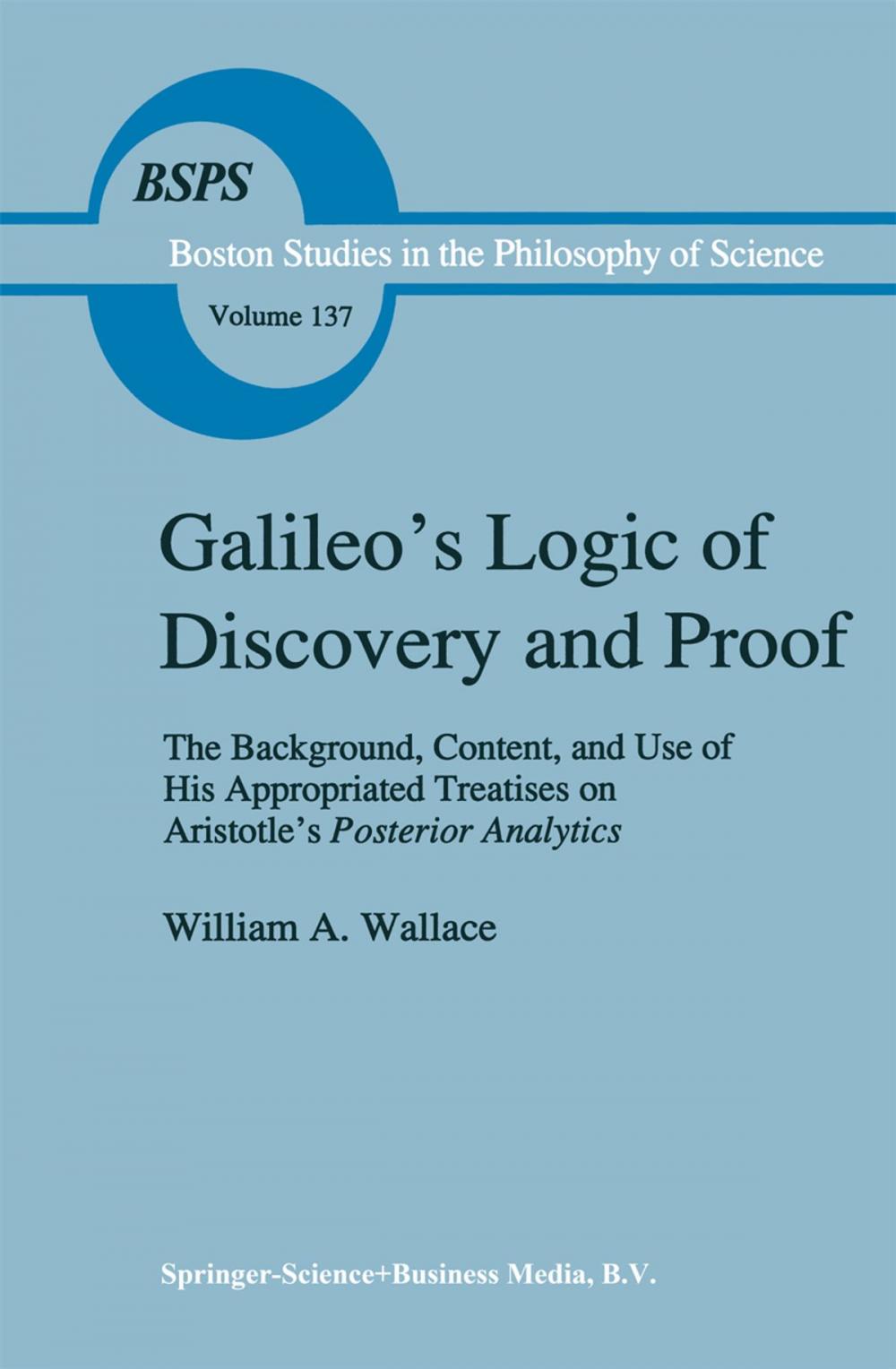 Big bigCover of Galileo’s Logic of Discovery and Proof