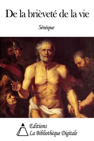 Cover of the book De la brièveté de la vie by William Makepeace Thackeray