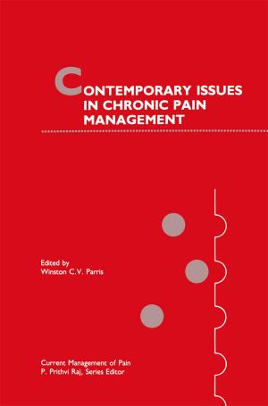 Cover of the book Contemporary Issues in Chronic Pain Management by Robert L. Schalock