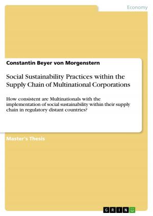 Cover of the book Social Sustainability Practices within the Supply Chain of Multinational Corporations by Christine Thiel