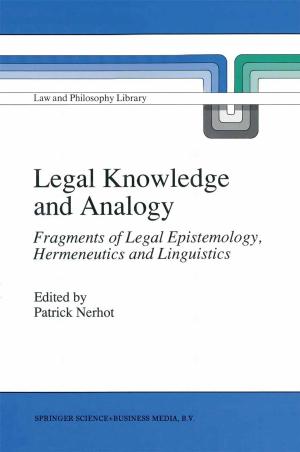 Cover of the book Legal Knowledge and Analogy by W. A. Wallace