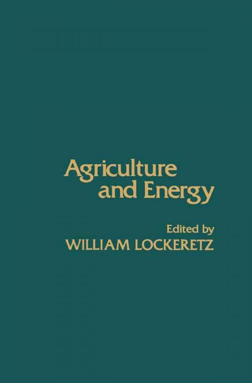 Cover of the book Agriculture and Energy by , Elsevier Science