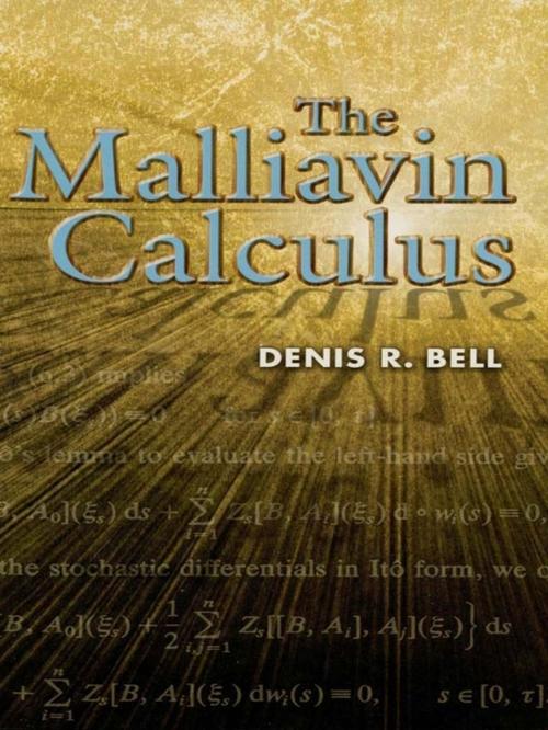 Cover of the book The Malliavin Calculus by Denis R. Bell, Dover Publications