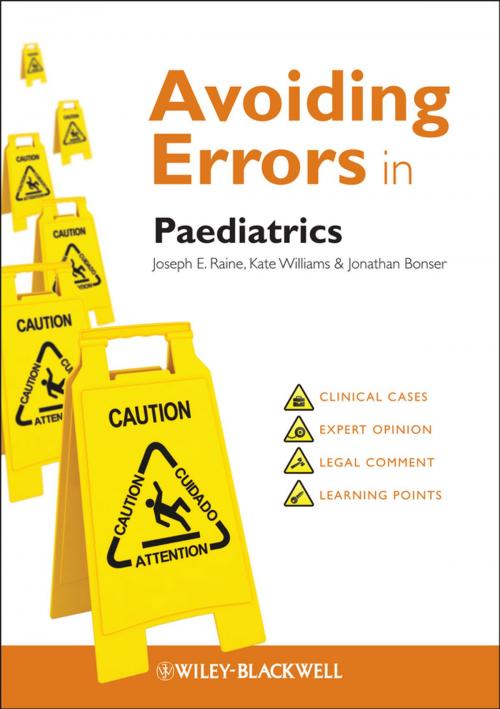 Cover of the book Avoiding Errors in Paediatrics by Joseph E. Raine, Kate Williams, Jonathan Bonser, Wiley