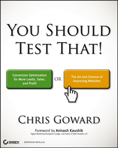 Cover of the book You Should Test That by Chris Goward, Wiley