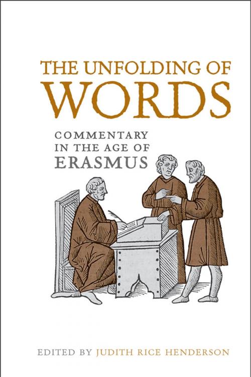 Cover of the book The Unfolding of Words by Judith Rice  Henderson, University of Toronto Press, Scholarly Publishing Division