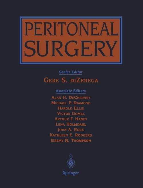 Cover of the book Peritoneal Surgery by , Springer New York