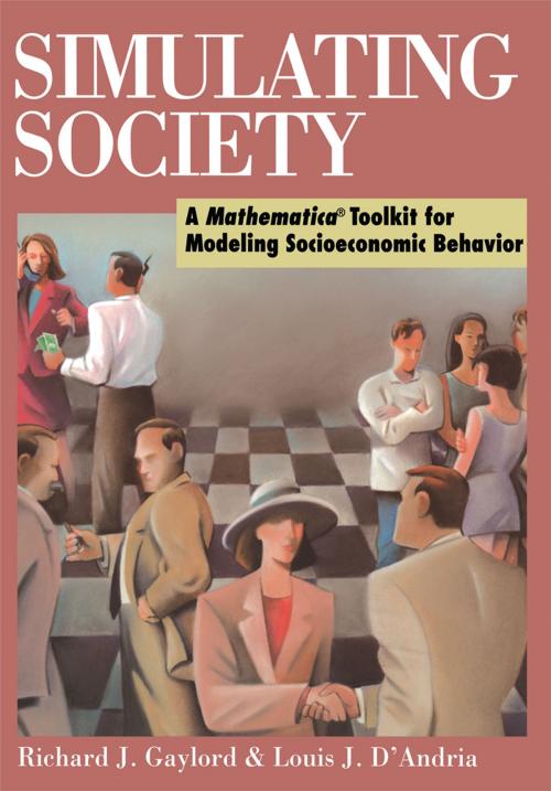 Cover of the book Simulating Society by Richard J. Gaylord, Louis J. D'Andria, Springer New York