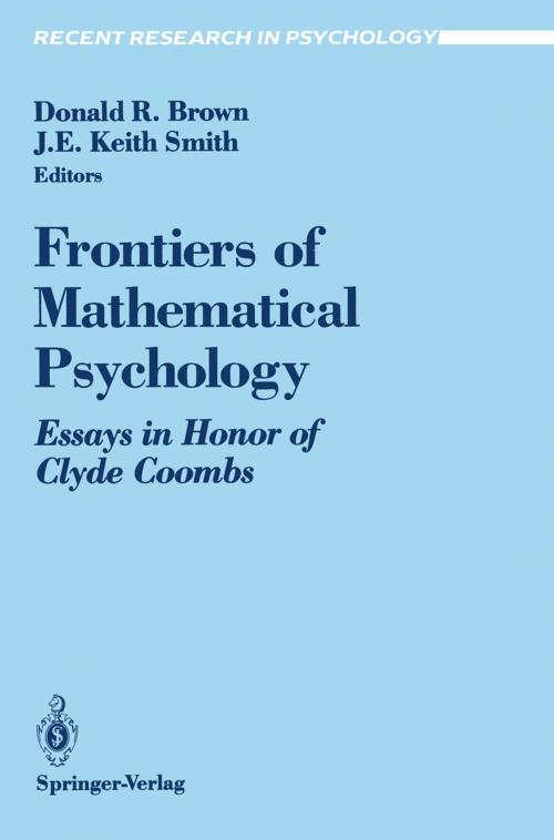 Cover of the book Frontiers of Mathematical Psychology by , Springer New York