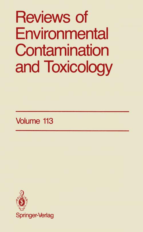 Cover of the book Reviews of Environmental Contamination and Toxicology by George W. Ware, Springer New York