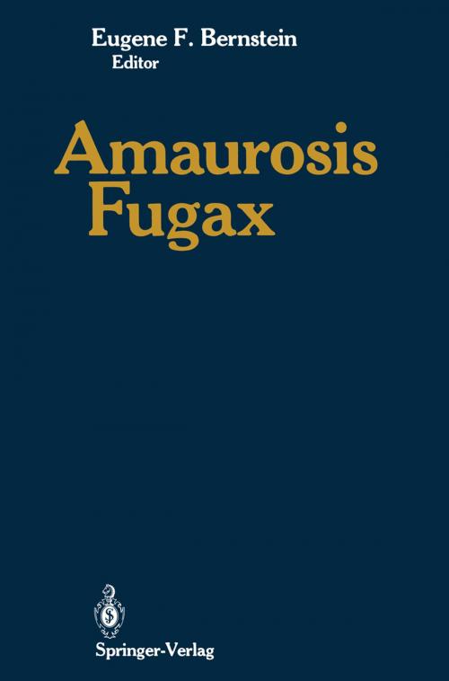 Cover of the book Amaurosis Fugax by , Springer New York